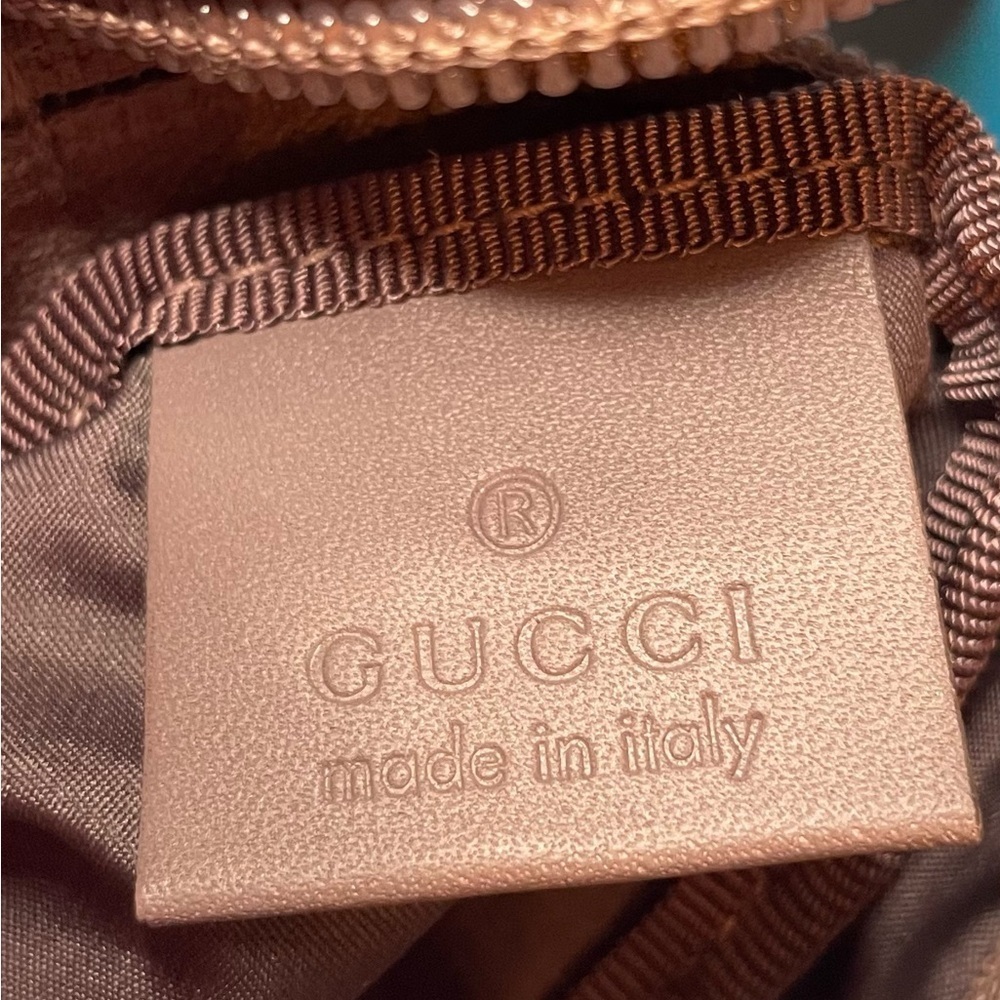 Gucci Logo Nylon and Textile Extra Bag EUC 6”x 4” - Picture 5 of 10